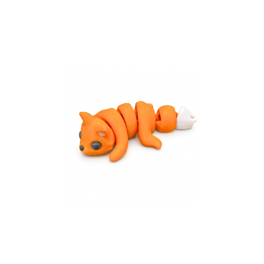 Orange Fox 3D Toy 4cm