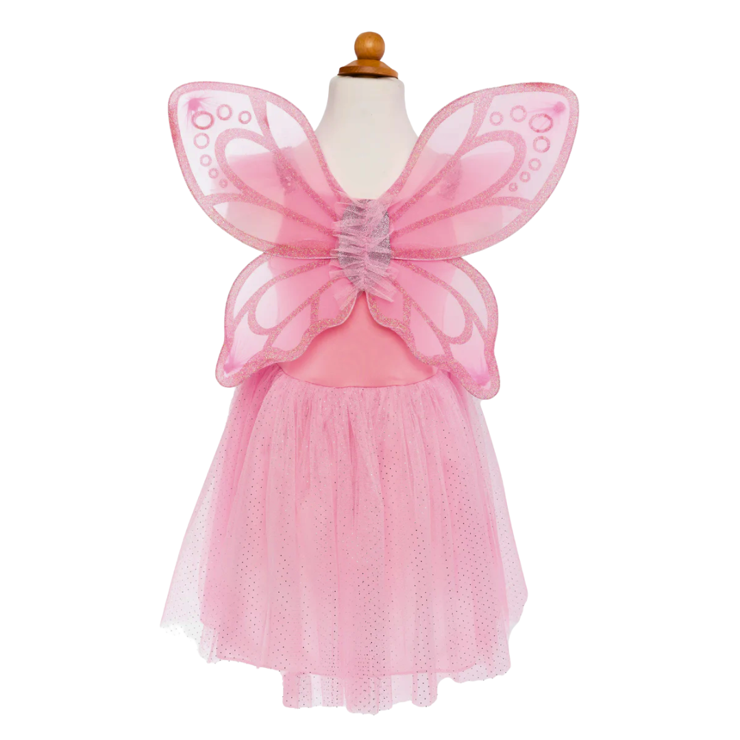 Pink Butterfly Dress with Wings / Age 5-7