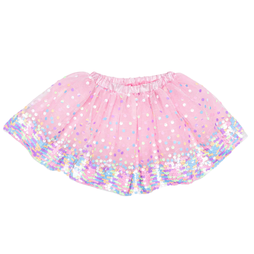 Pink Party Fun Sequins Skirt / Age 4-6