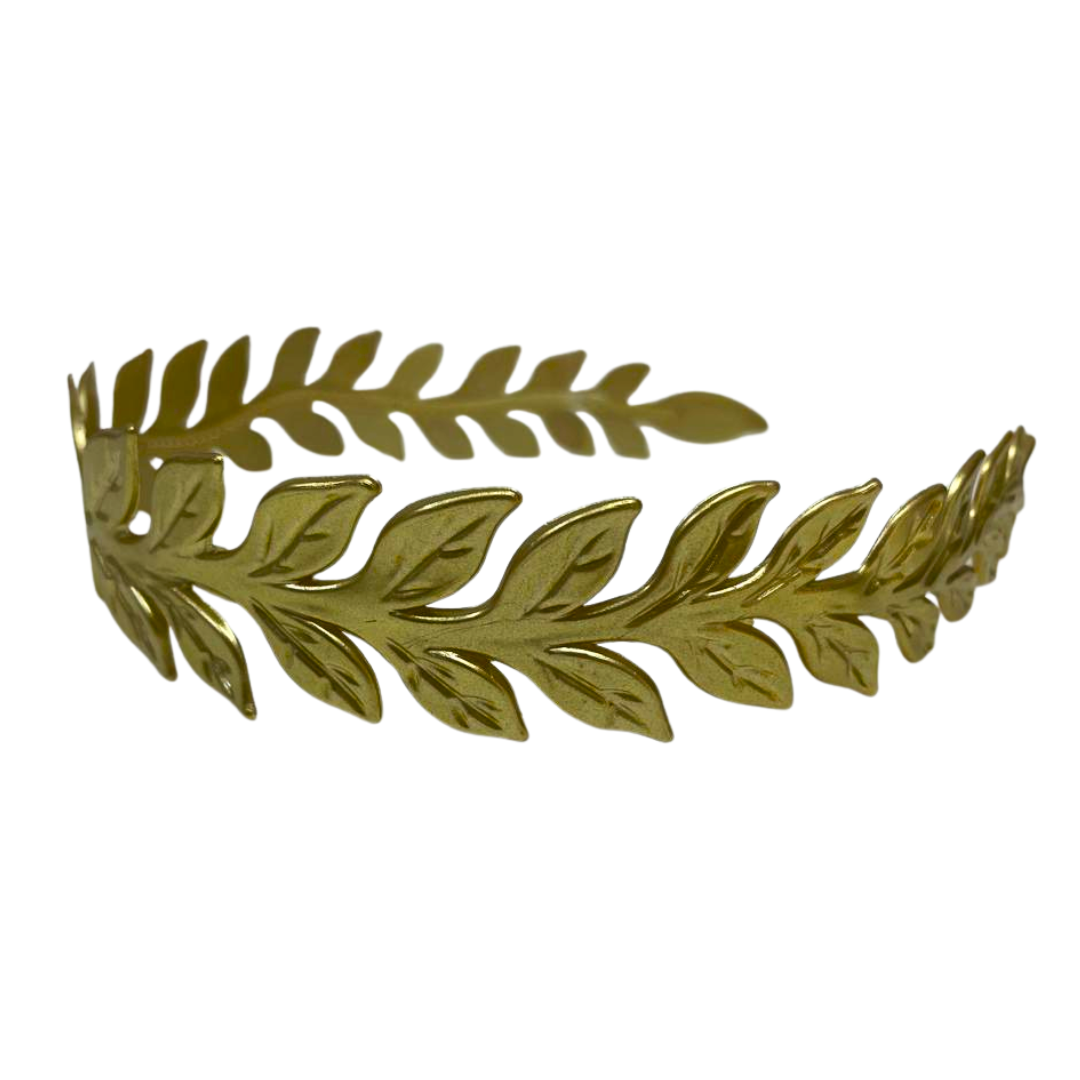 Plastic Gold Leaf Aliceband