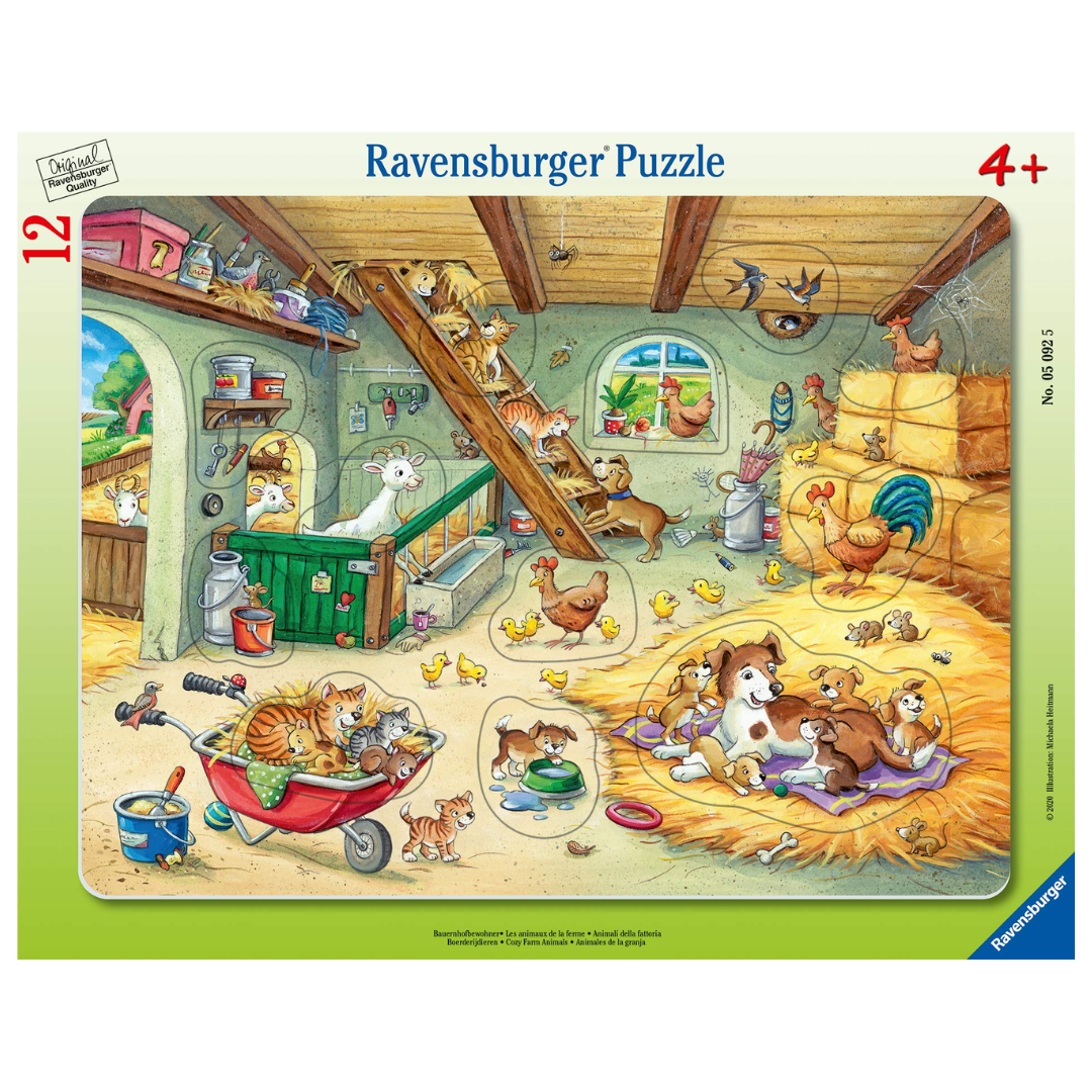 Ravensburger Frame Puzzle 8-17pc Farm Residents
