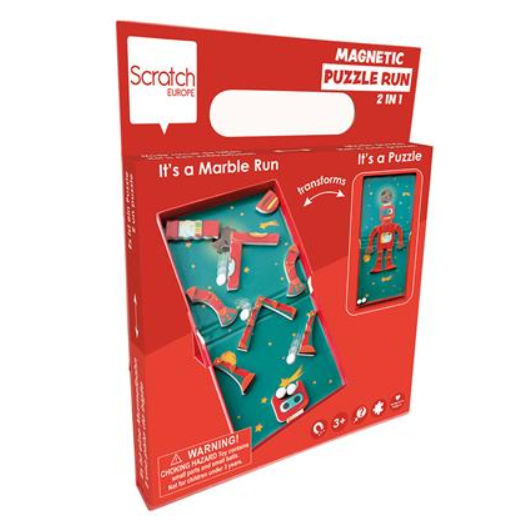 Magnetic Puzzle Marble Run- Robot