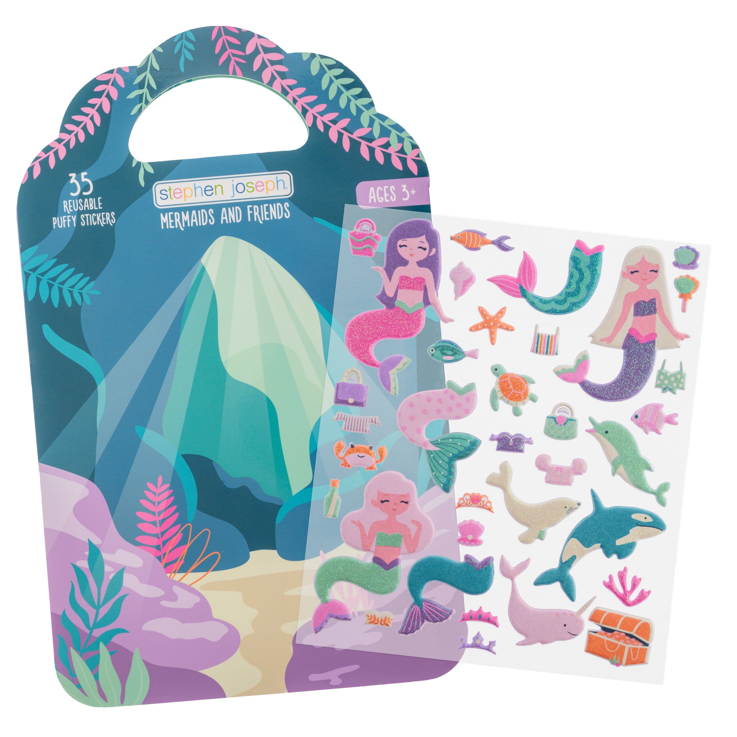 Reusable Puffy Sticker Book - Mermaid