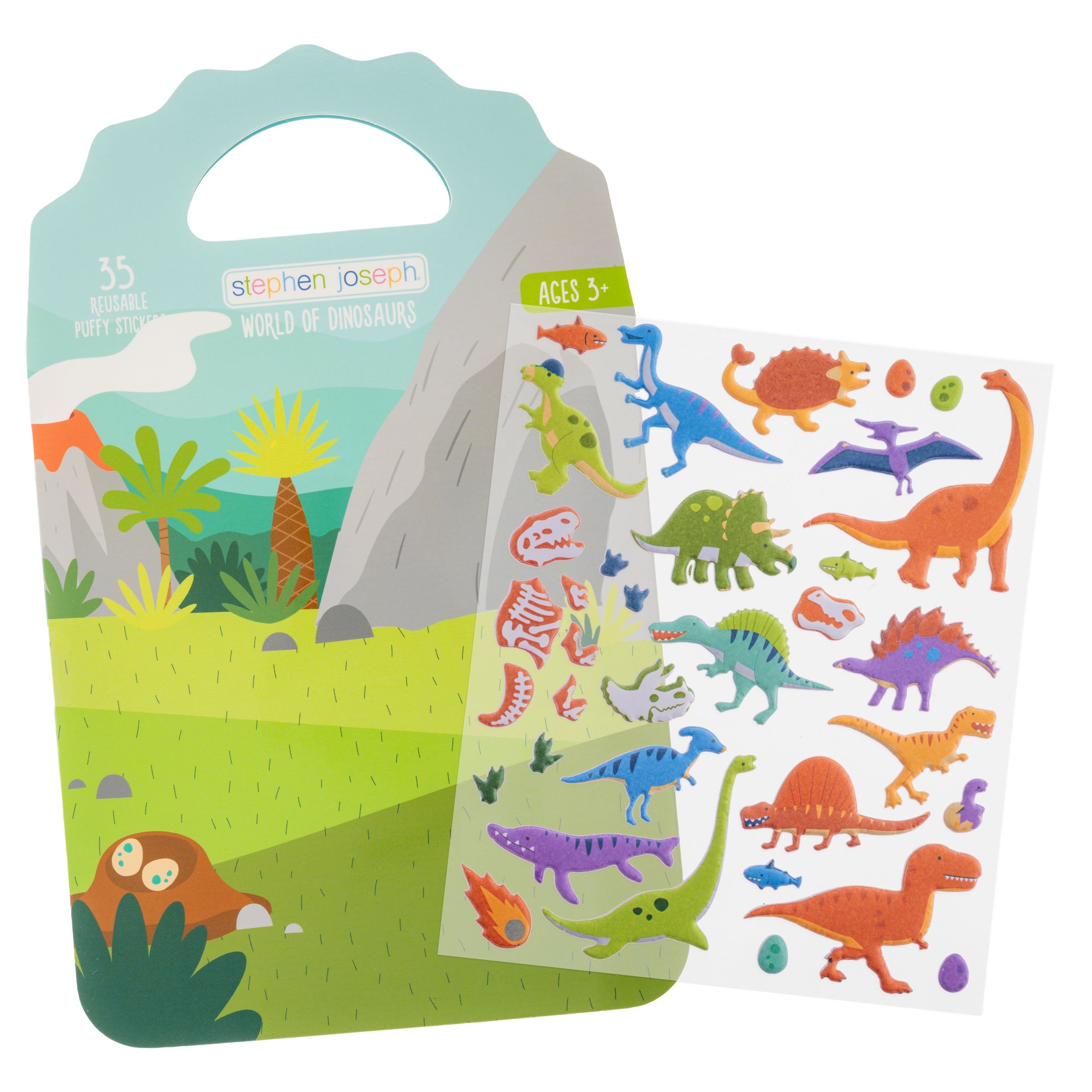 Reusable Puffy Sticker Book - Dino