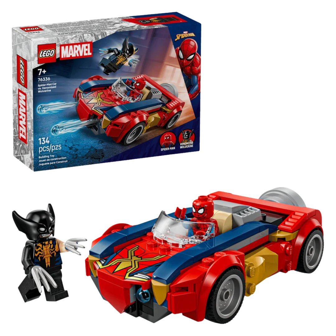 Spider-Man Car vs Venomized Wolverine