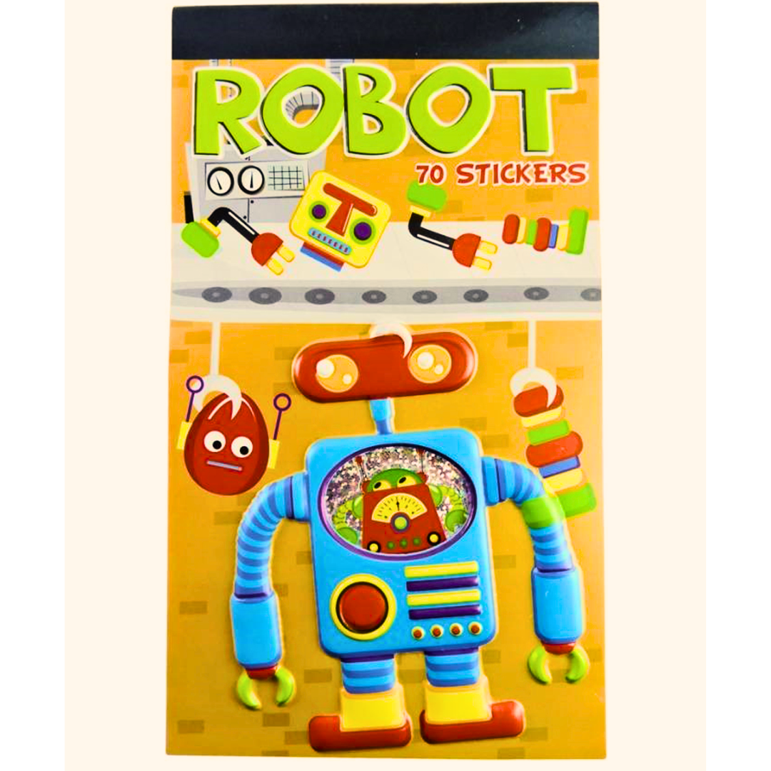 Robot Sticker book - 70 stickers – Kiddie Majigs