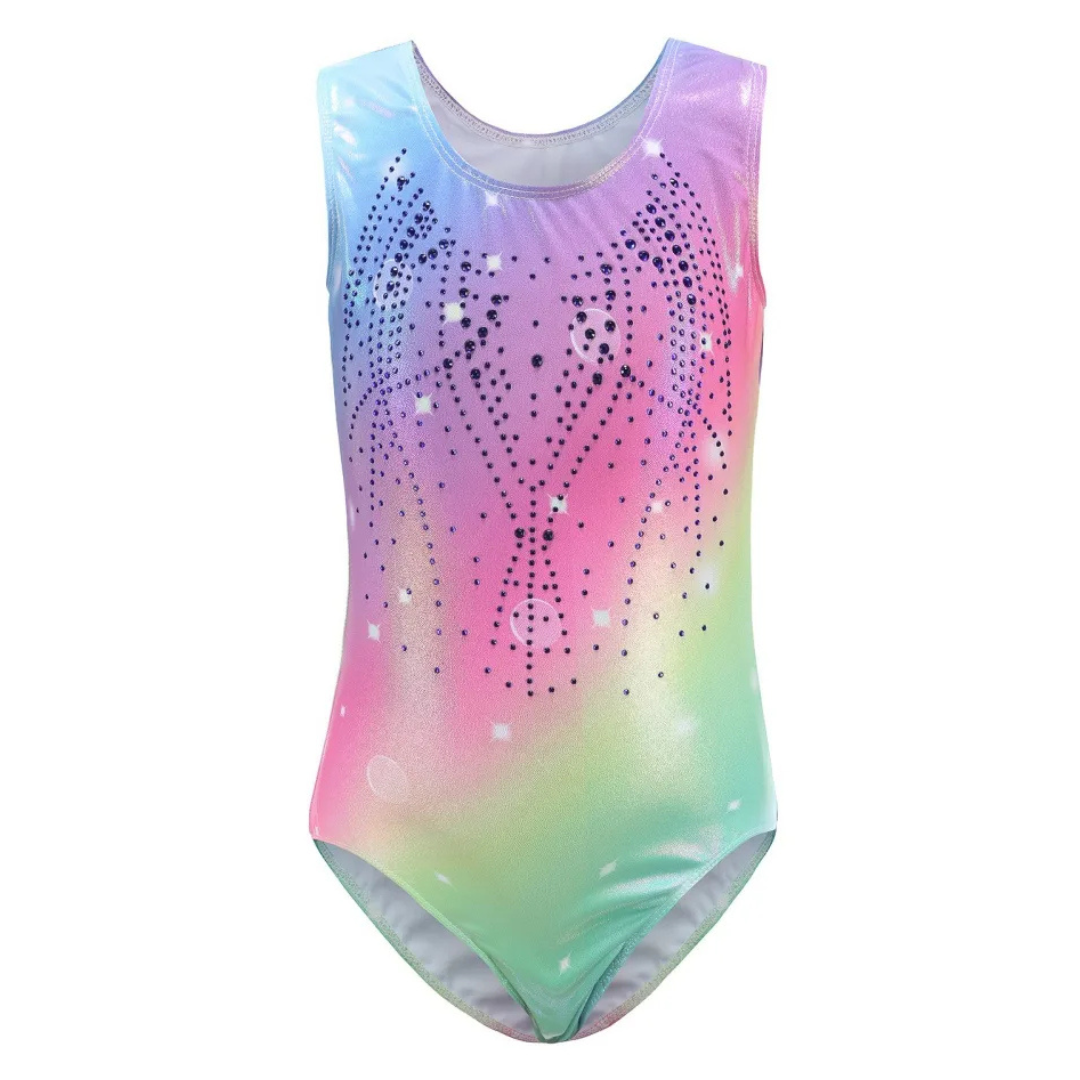 Aurora Ombre Rhinestone Leotard