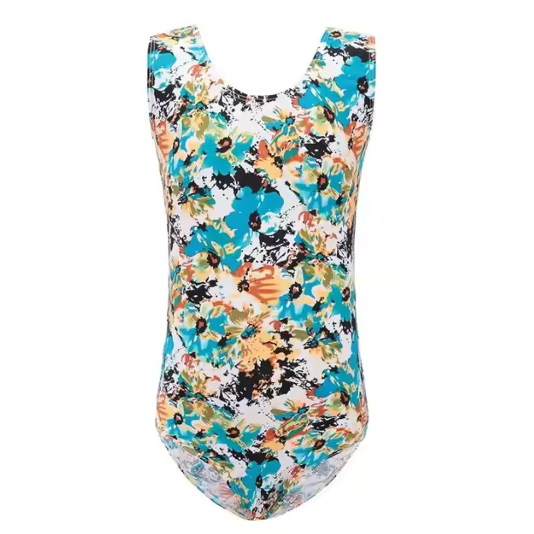 Flower Splatter Leotard