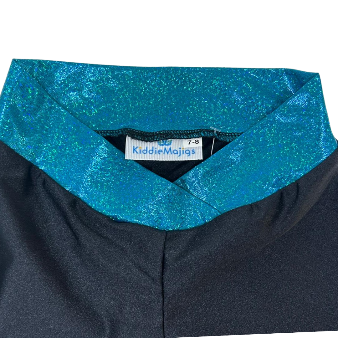Blue Band Black Hipster Hotpants