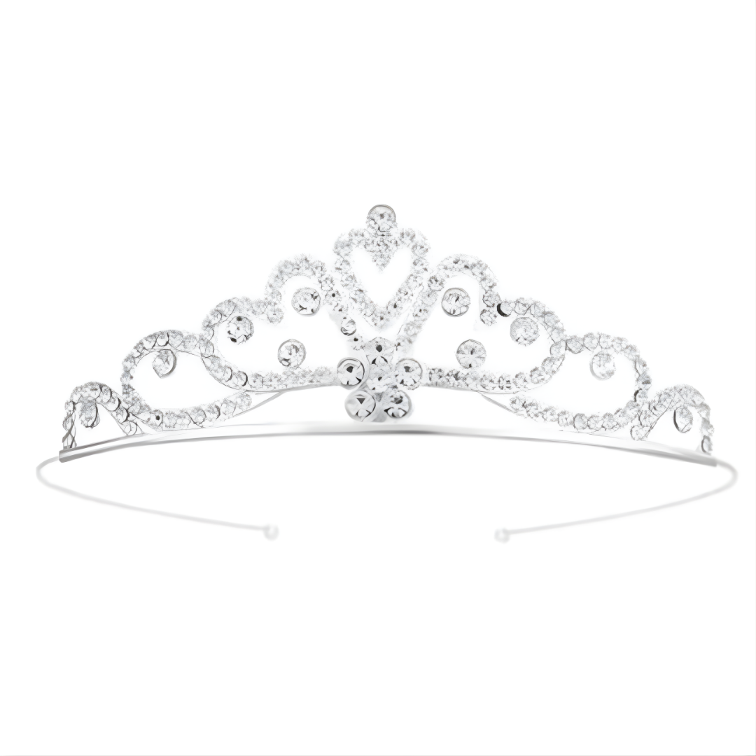Heart Rhinestone Tiara