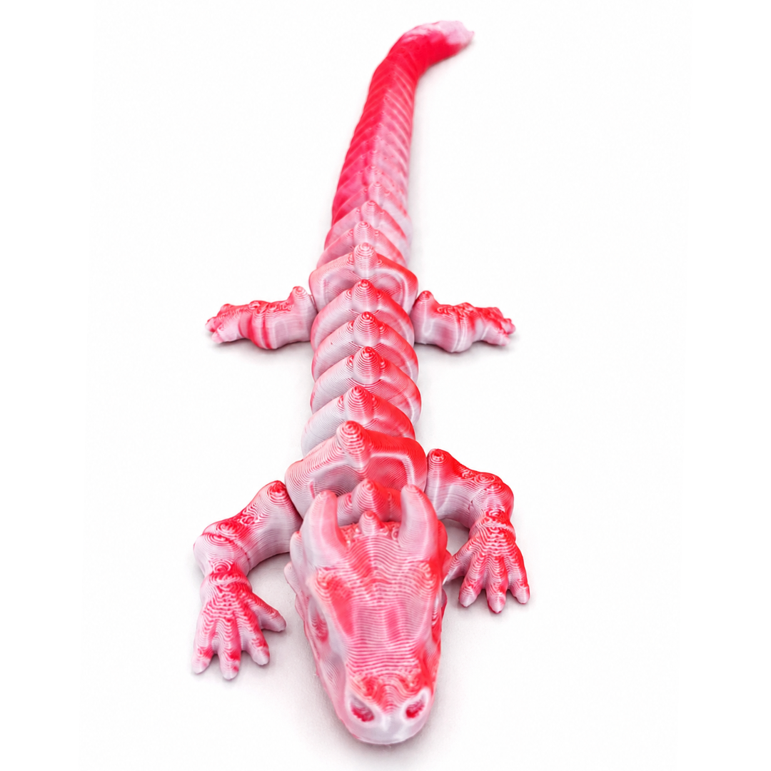 FlexiFlame Dragon - 35cm Red & White