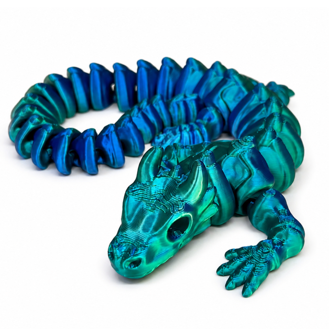 FlexiFlame Dragon - 35cm Metallic Blue