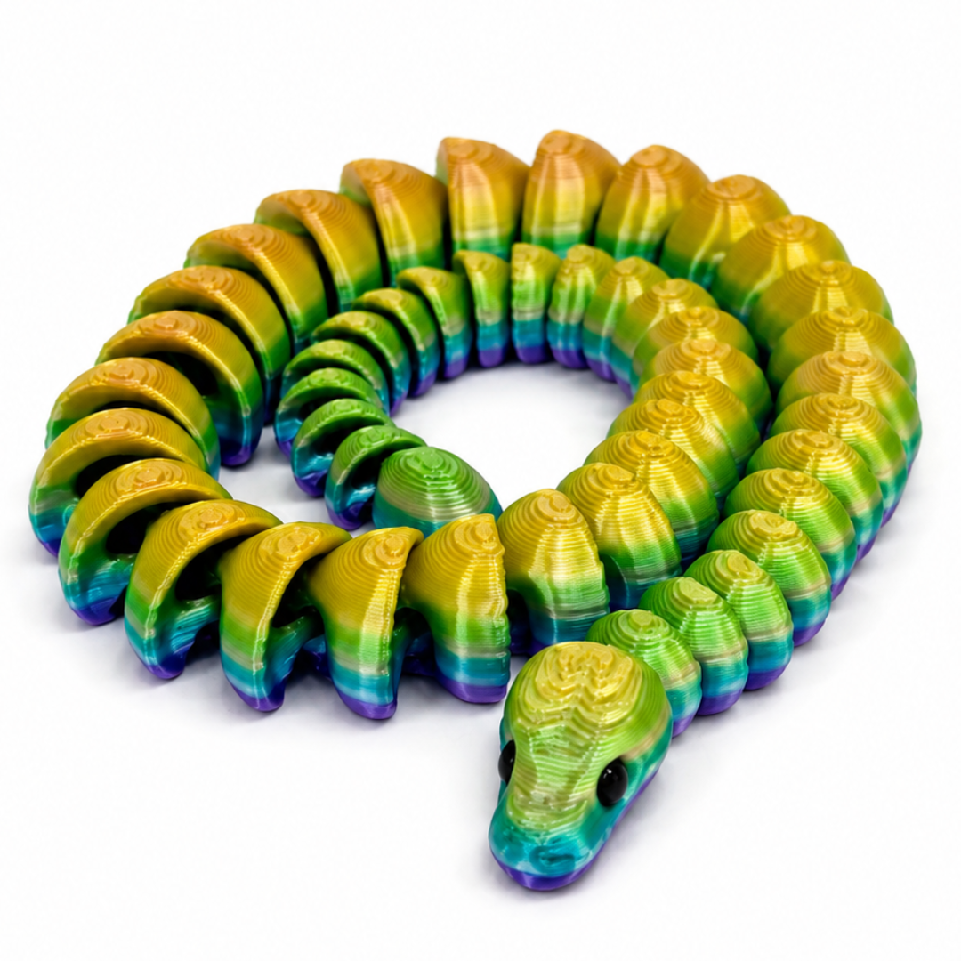 FlexiStrike Snake – 35cm Metallic Rainbow