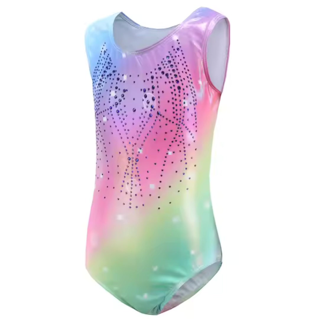 Aurora Ombre Rhinestone Leotard