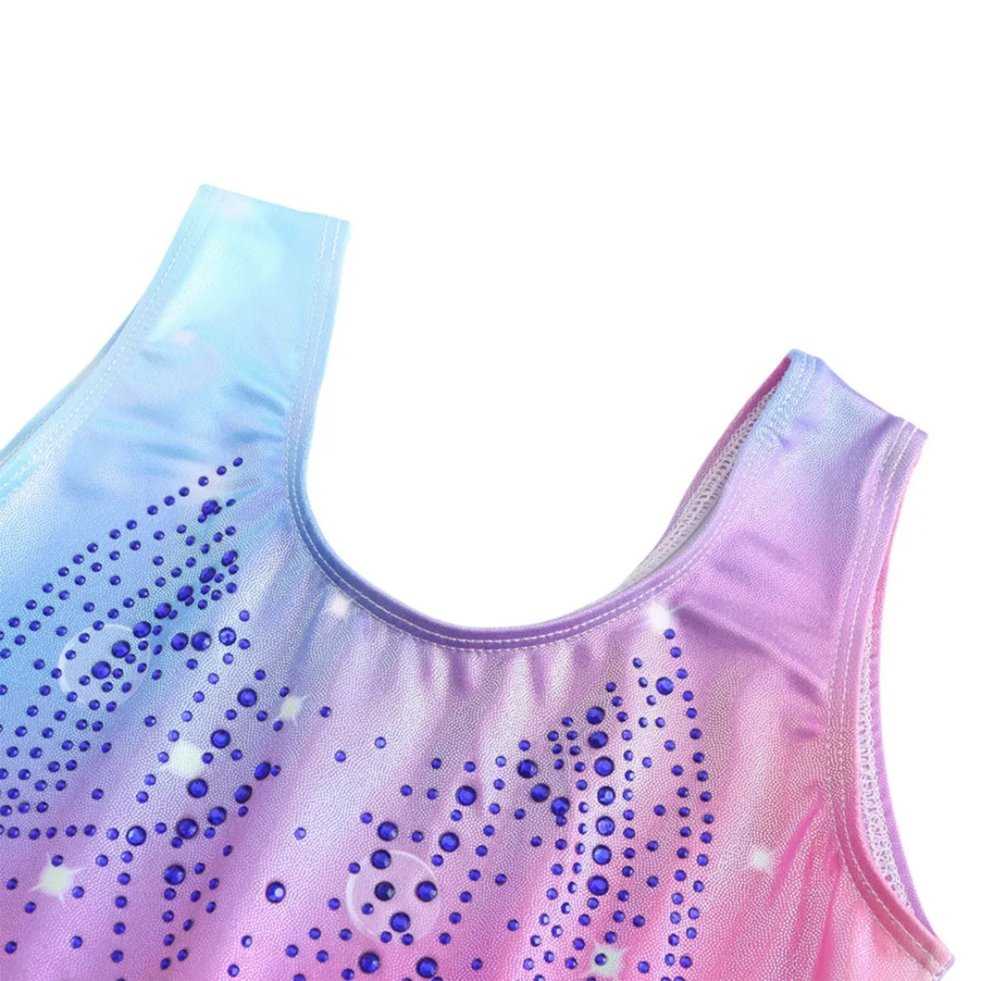 Aurora Ombre Rhinestone Leotard