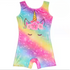 Multicolour Unicorn Unitard with Scrunchy