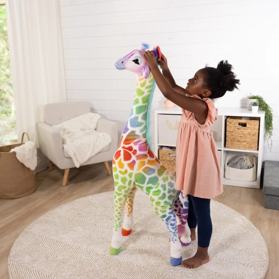 Plush Giraffe - Rainbow 35 Year Anniversary