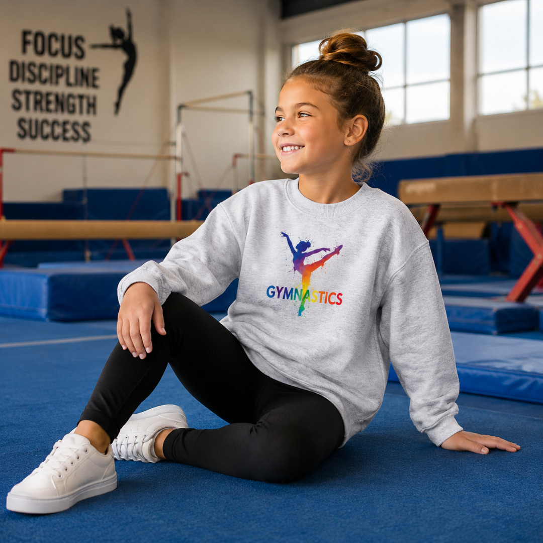 Rainbow Gymnastics Jersey Grey