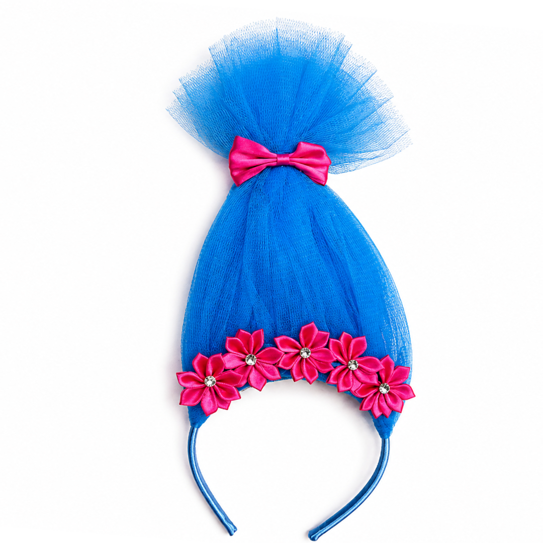 Trolls Aliceband with Flowers