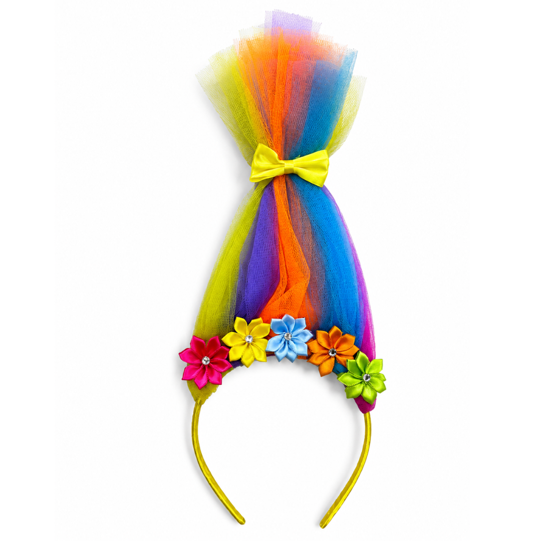 Trolls Aliceband with Flowers