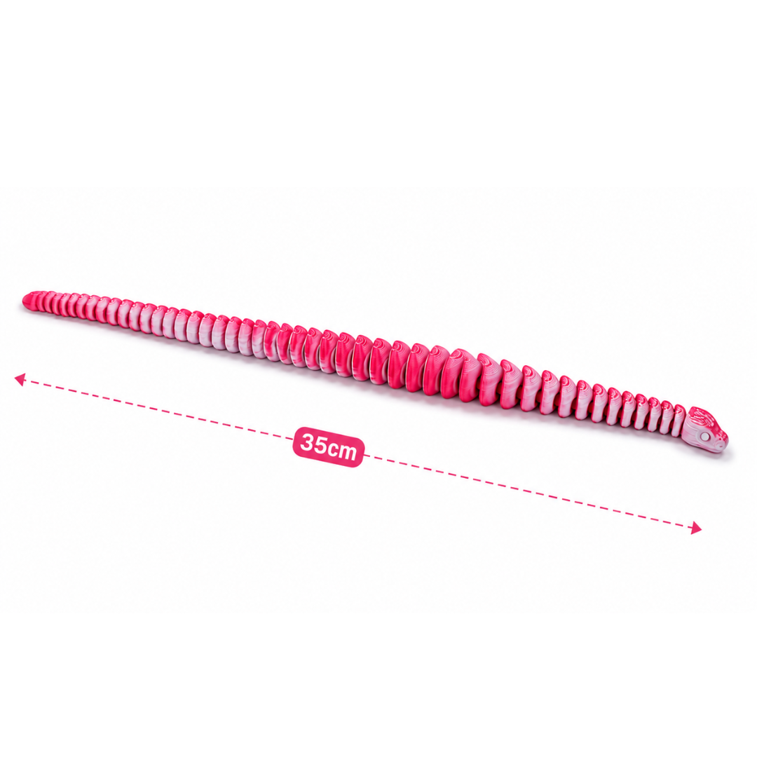 FlexiStrike Snake – 35cm Red & White