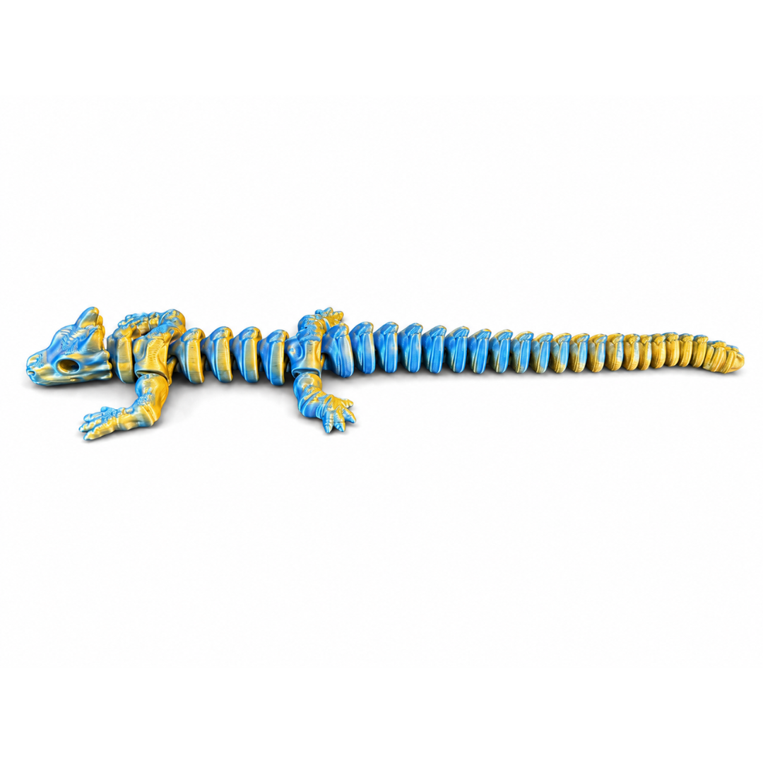 FlexiFlame Dragon - 35cm Blue and Yellow