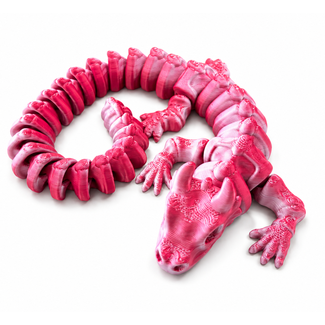 FlexiFlame Dragon - 35cm Red & White