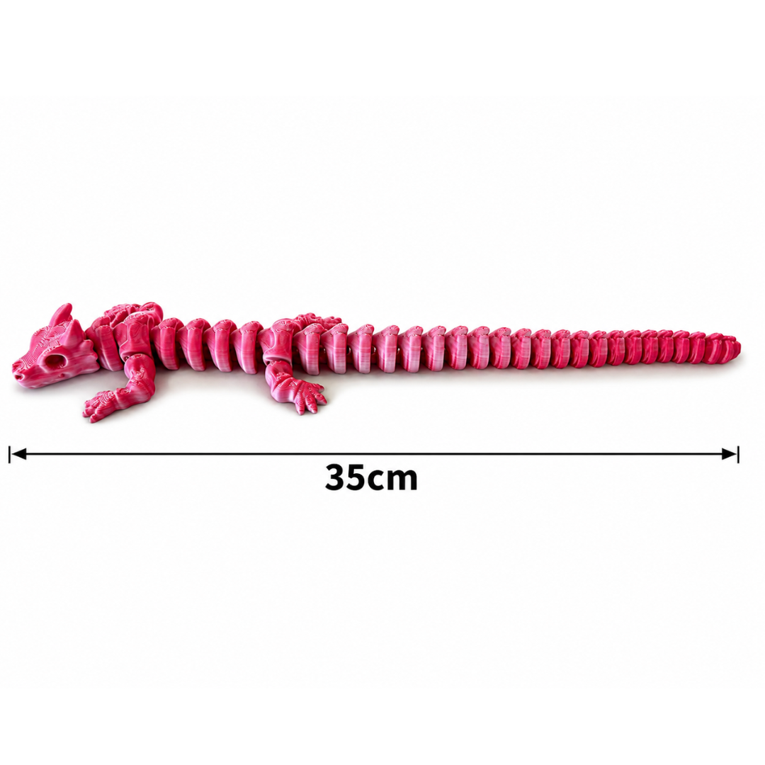 FlexiFlame Dragon - 35cm Red & White