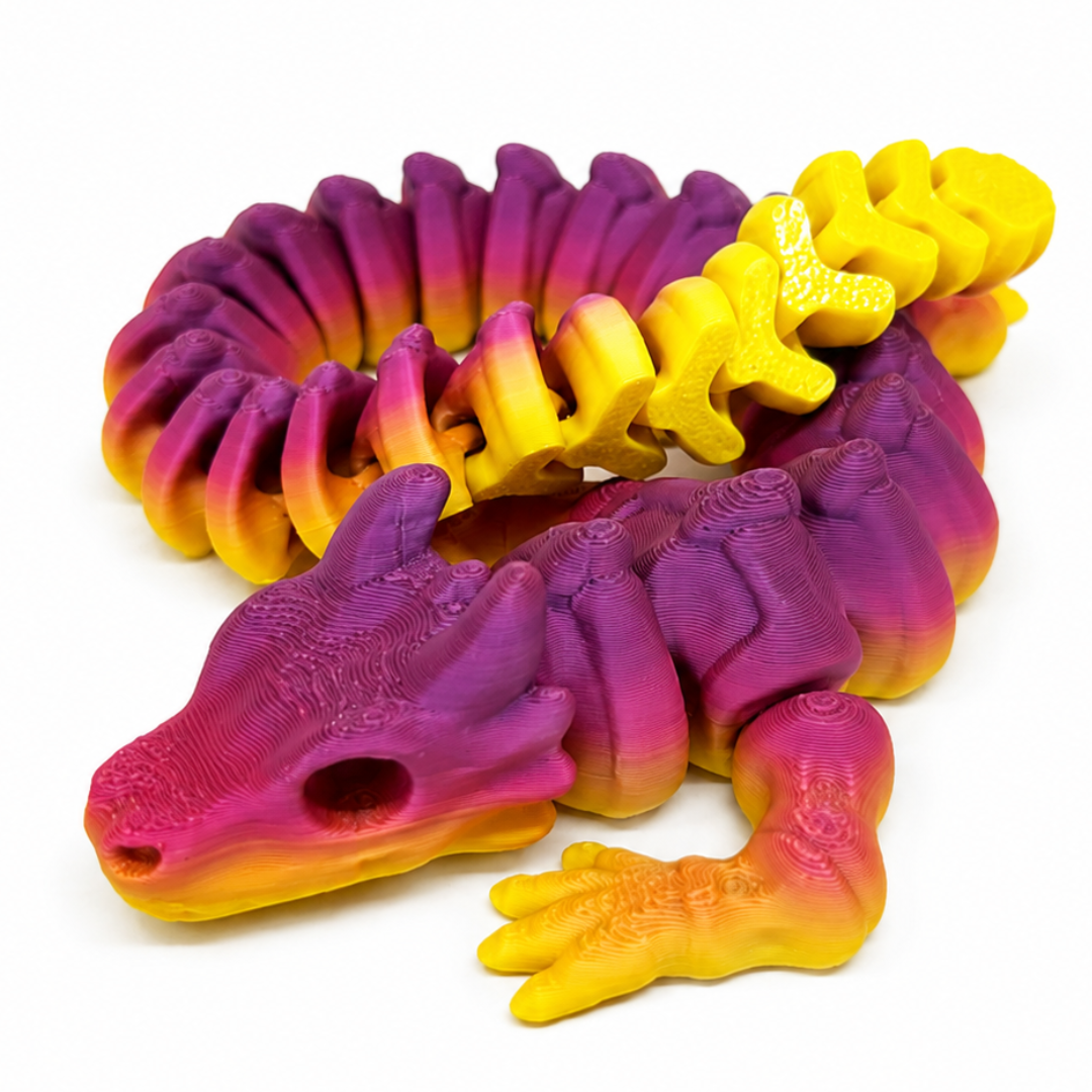 FlexiFlame Dragon - 35cm Rainbow