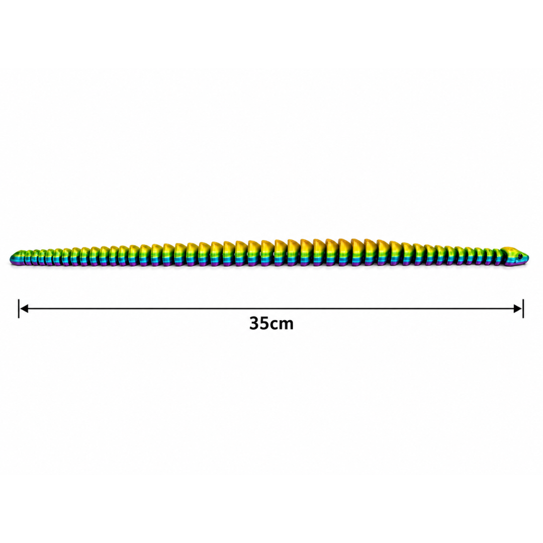 FlexiStrike Snake – 35cm Metallic Rainbow