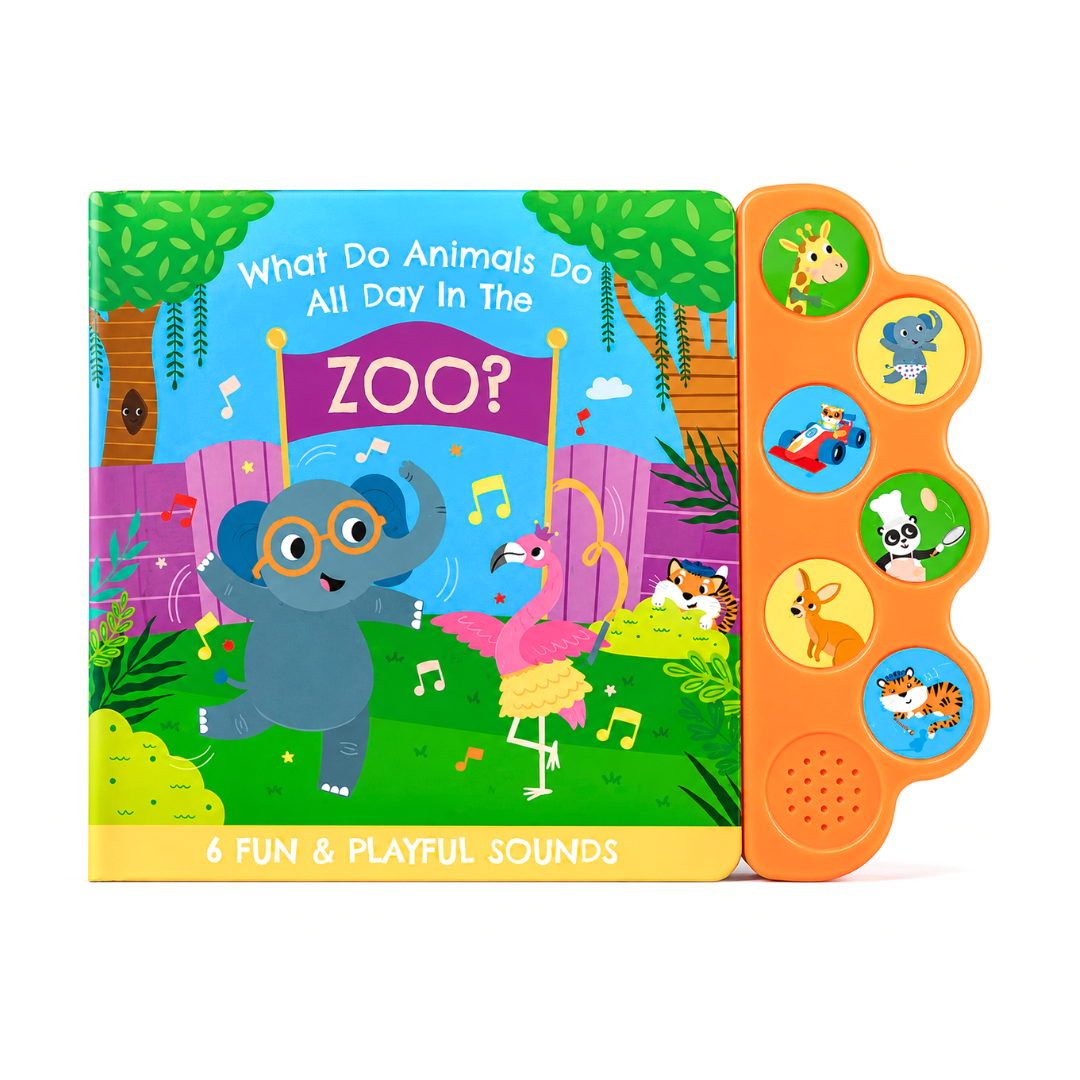 What Do Animals do in the Zoo - 6 Sounds Kids Book