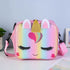Pastel Rainbow Unicorn Crossbody Bag for Girls