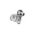 Zebra 3D Toys 4cm