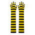 Bee Black & Yellow Long Gloves