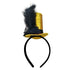 Aliceband Top Hat Glitter - Gold