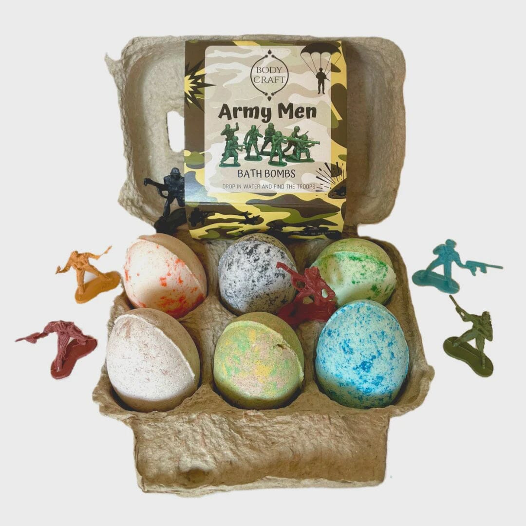 Army Bath Bomb Egg Box