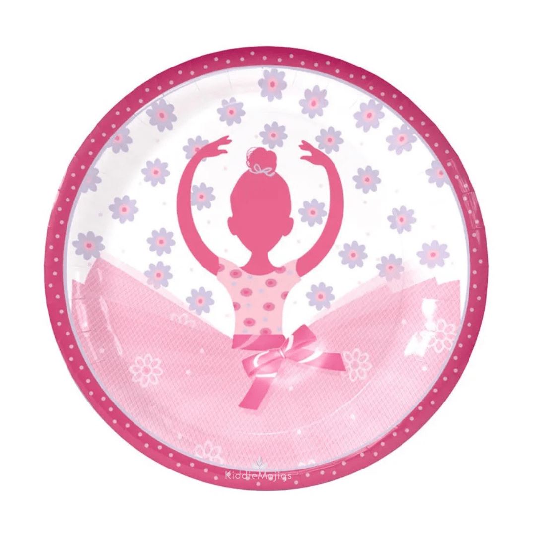 Ballet Paper Party plates 10pc