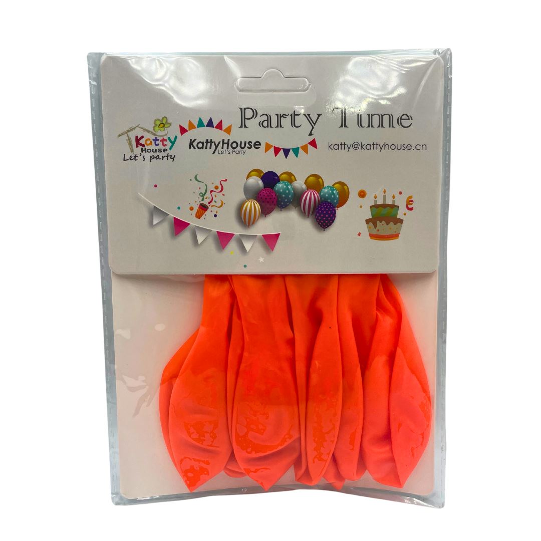 Balloon Latex Neon Orange 12"