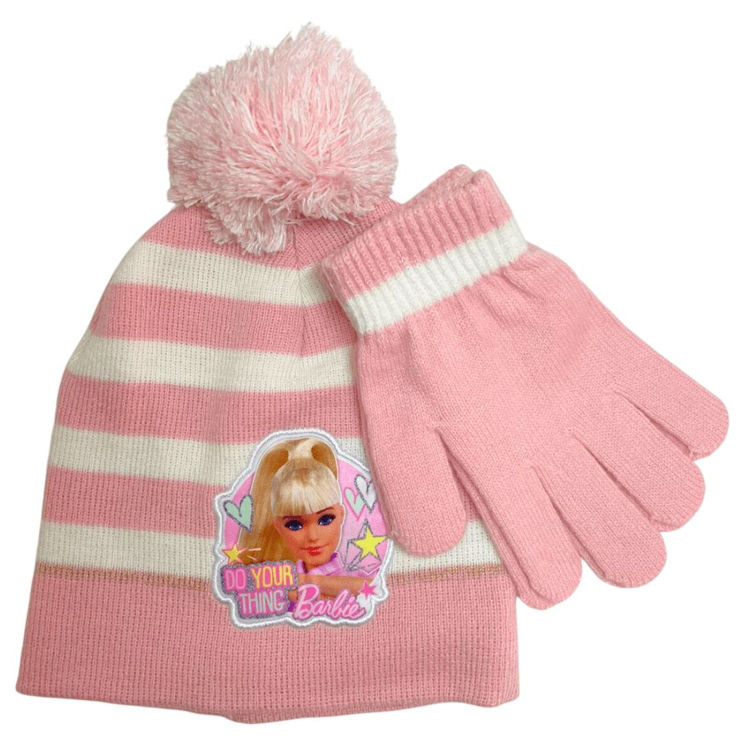 Barbie Beanie and Glove Set