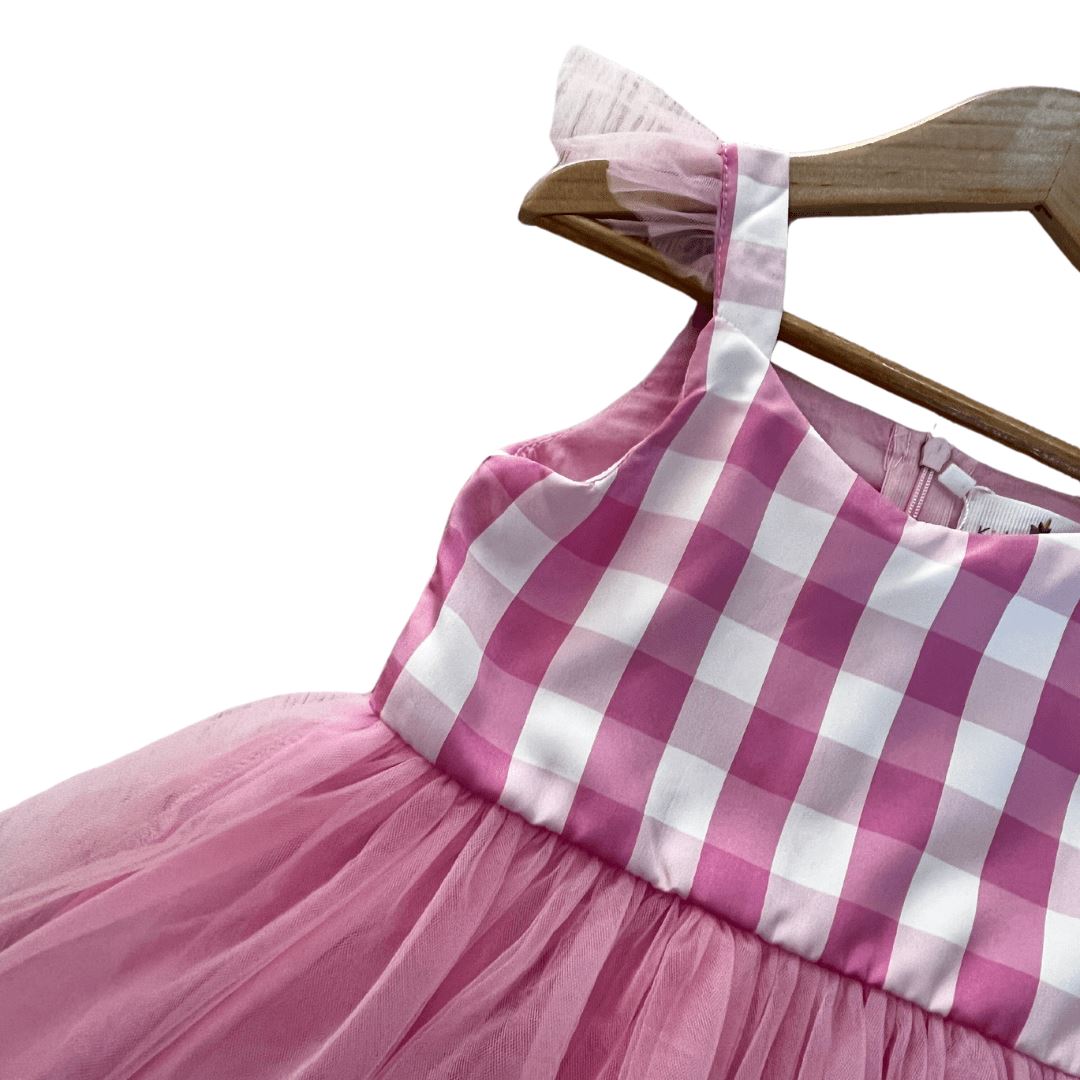 Barbie Pink Checkered Dress Kiddie Majigs Barbie Pink Checkered Dress Kiddie Majigs