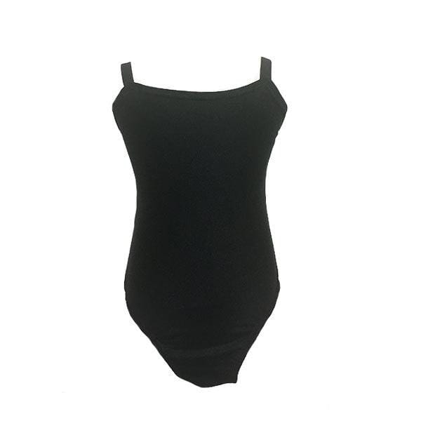 Black Adjustable Strap Leotard