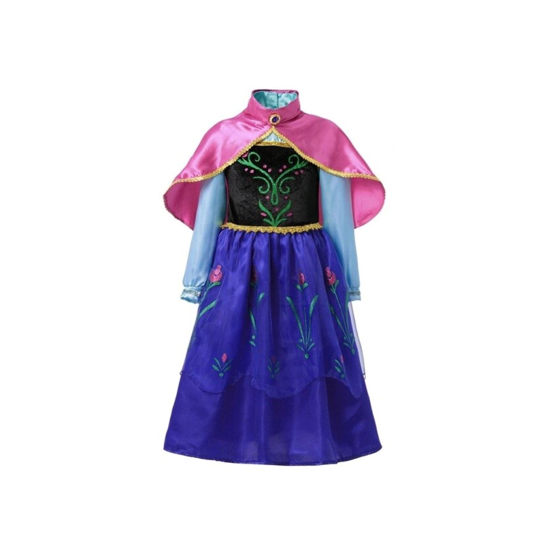 Black and Blue Princess Dress & Cape