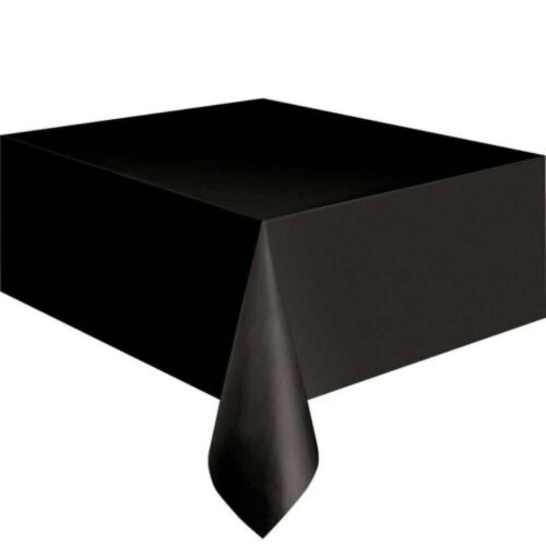 Black Plastic Tablecover