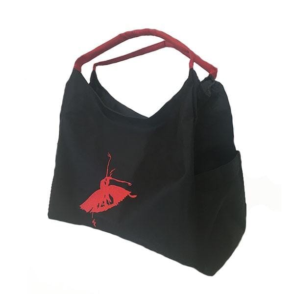 Black & Red Ballet Bag 31x36x17cm