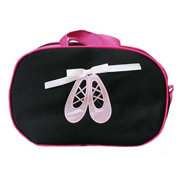 Black Satin Ballet Bag