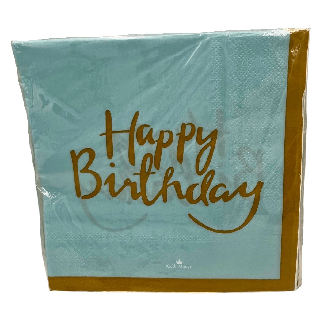 Blue HBD Serviette 20pc