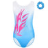 Blue Leotard Pink Flame