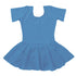 Blue Leotard with Chiffon Skirt - T-Shirt Sleeve