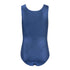 Blue Leotard with Gold Detail