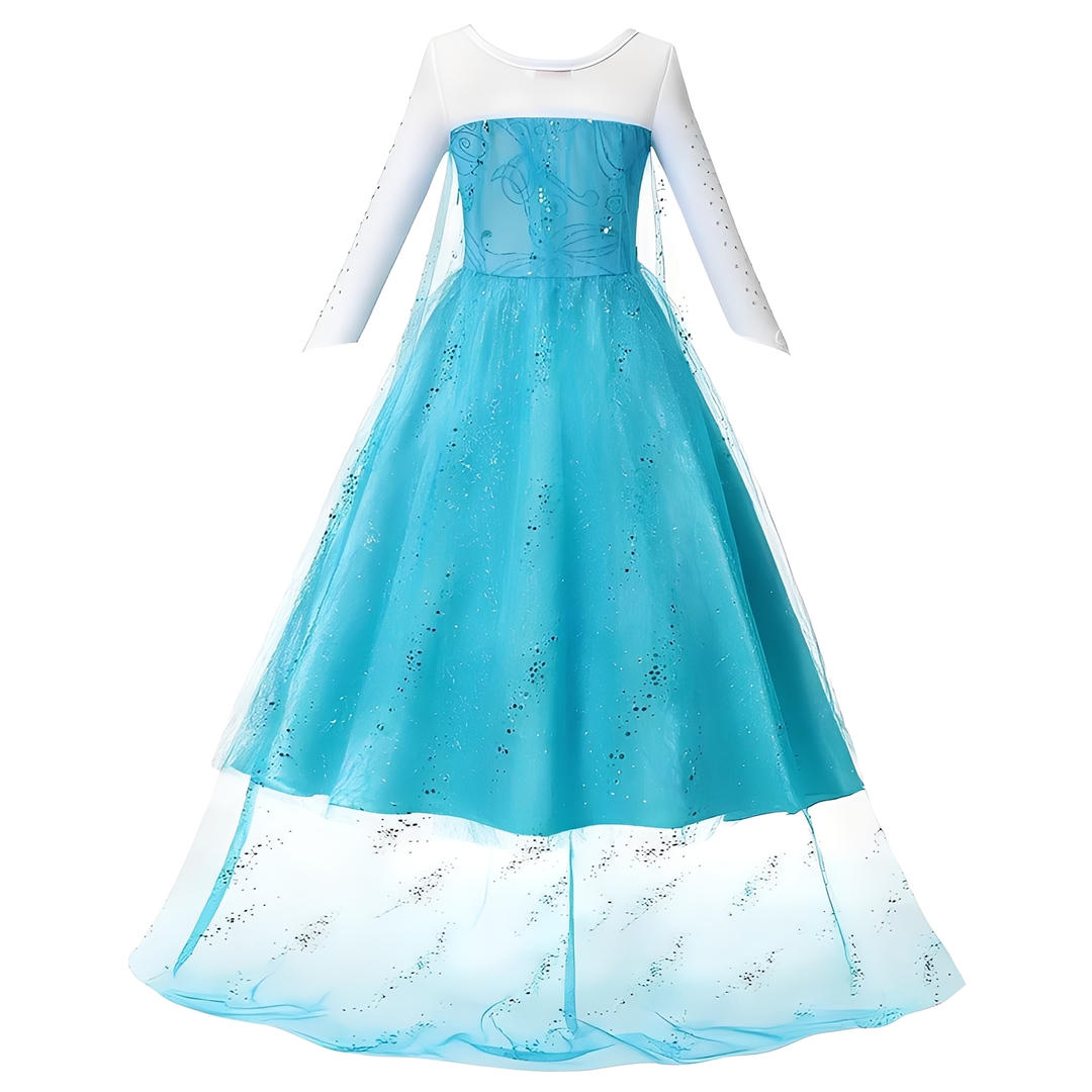 Blue Snowflake Princess Dress - Frozen Enchanting Elsa Style Kiddie Majigs Blue Snowflake Princess Dress - Frozen Enchanting Elsa Style Kiddie Majigs